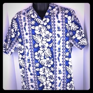 Mens Jade Fashions Size M floral Hawaiian Shirt